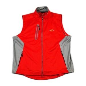 Zero Restriction 2013 Tour Series Performance Golf  Vest Mens XL Red & Gray